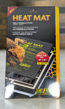 Exo Terra Heat Mat 8W PTC 8x6" Self-Regulating Terrarium Heater Temperature